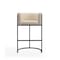 Manhattan Comfort Cosmopolitan Barstool in Cream and Black BS015-CR - alternate 6